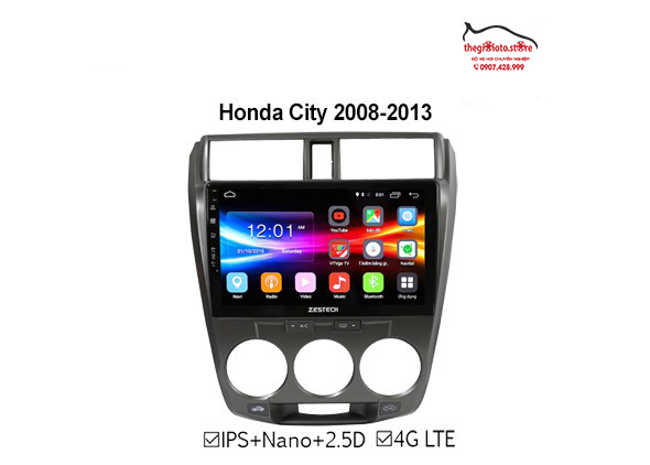 Màn hình Android xe City 2008 - 2014